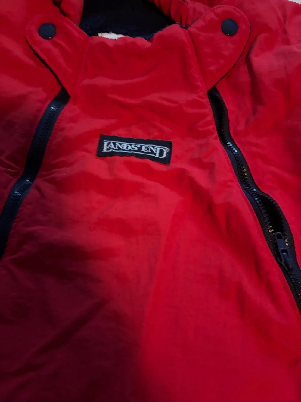 Infant Red One-Piece Snowsuit - Vintge